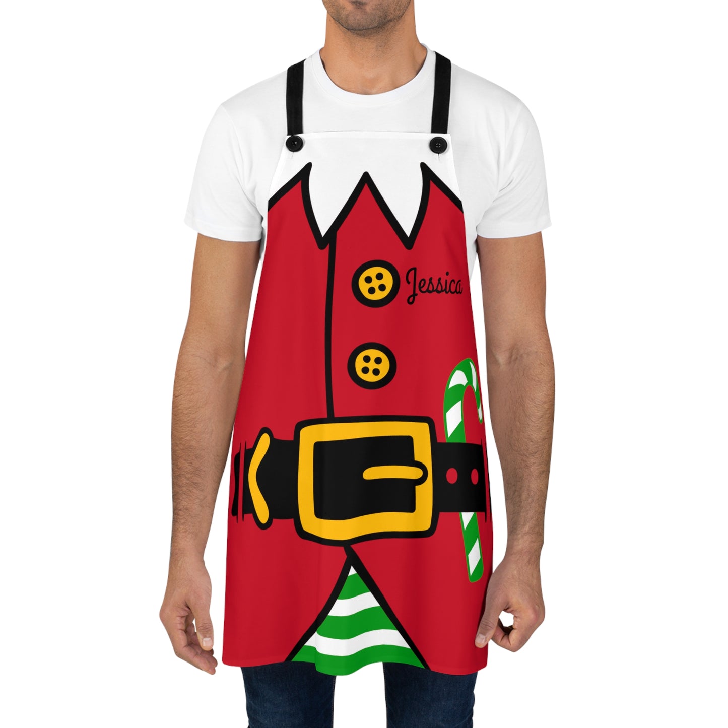 Christmas Elf Apron, Personalized Holiday Aprons, Family Aprons, Newlywed Aprons. Adult Aprons, Cookie Bake Apron, His and Hers Aprons
