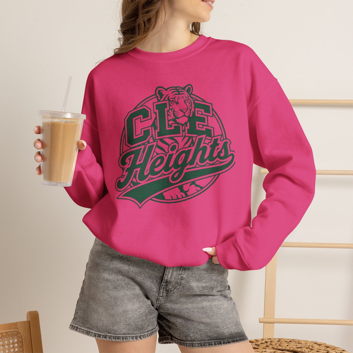 CLE Heights Tiger Crewneck Sweatshirt