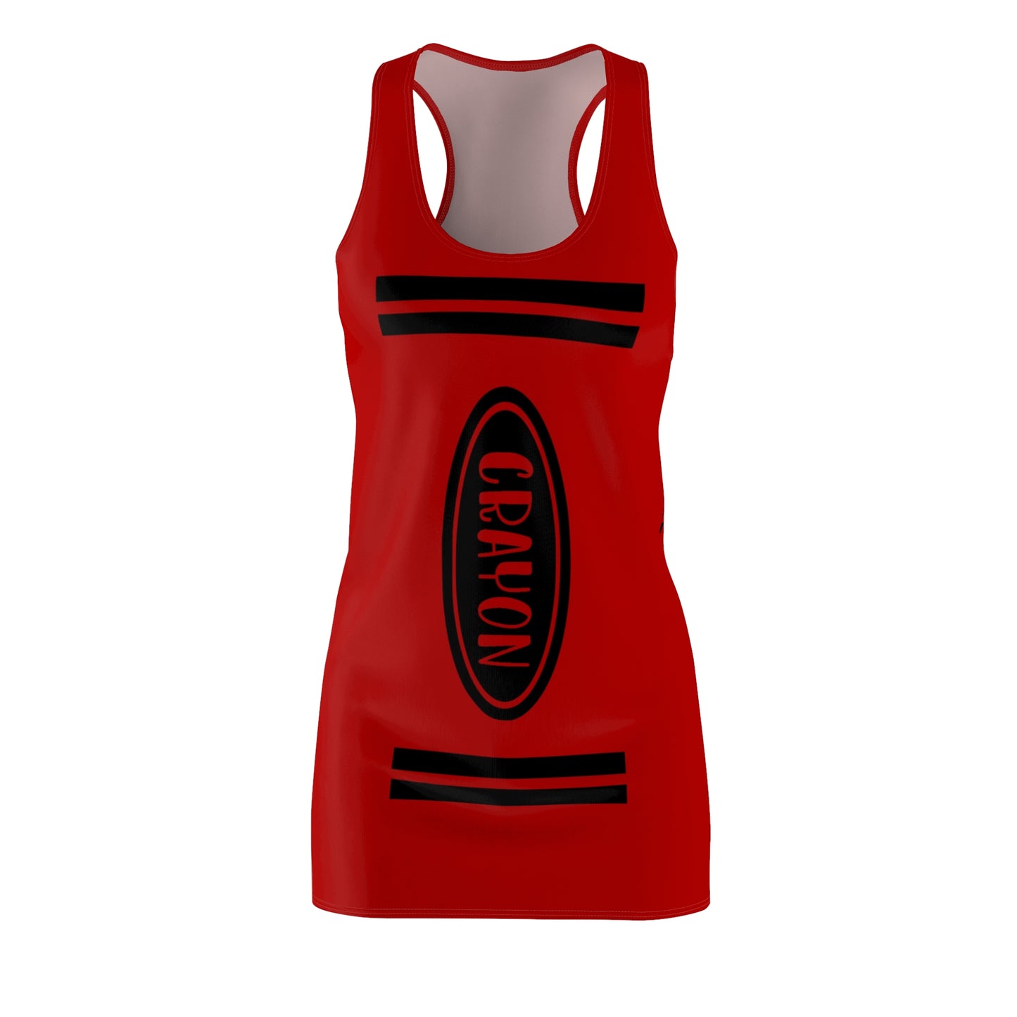 Crayon-red Racerback Dress