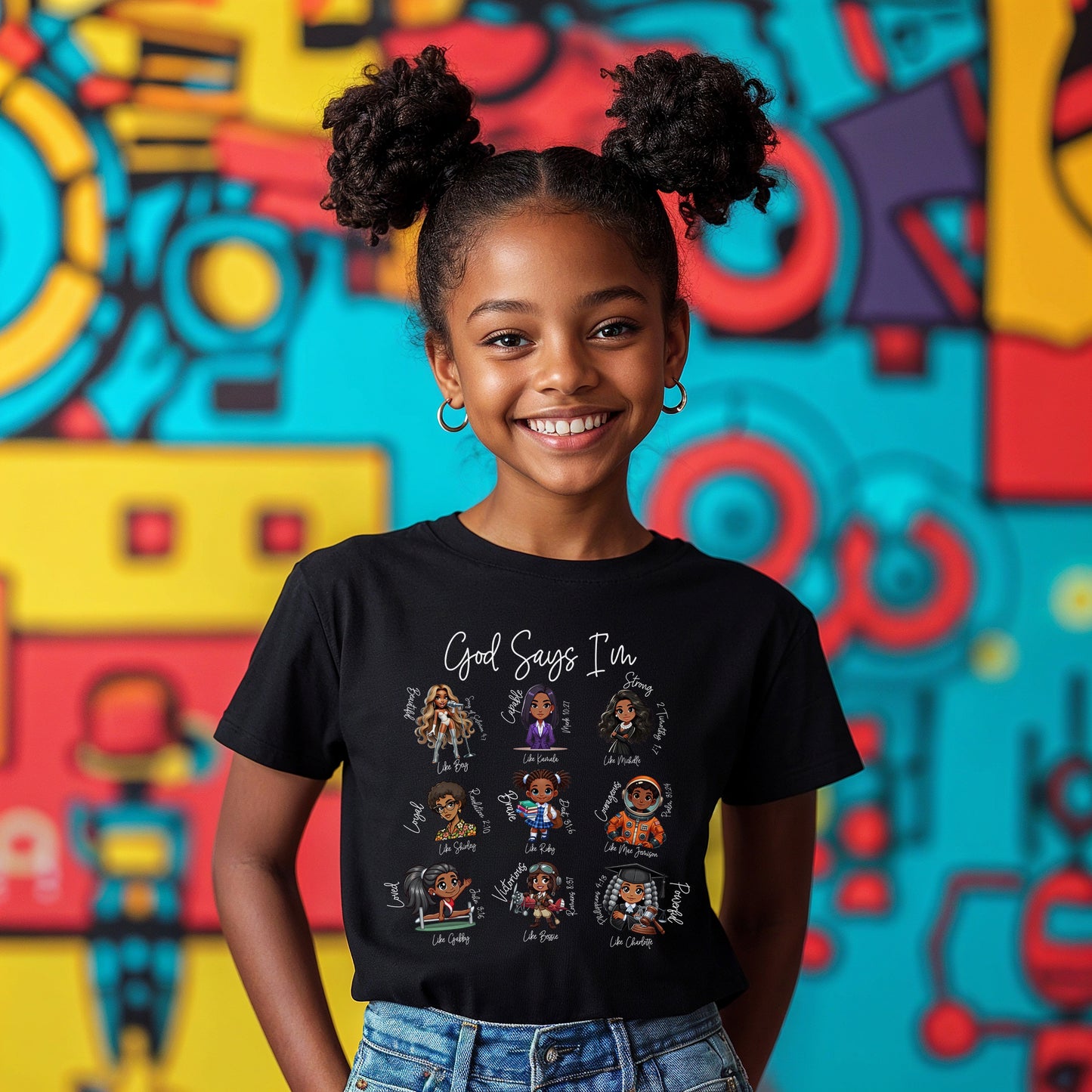 God Says I Am Black History Month Toddler and Youth Kids Heavy Cotton Tee (Copy)