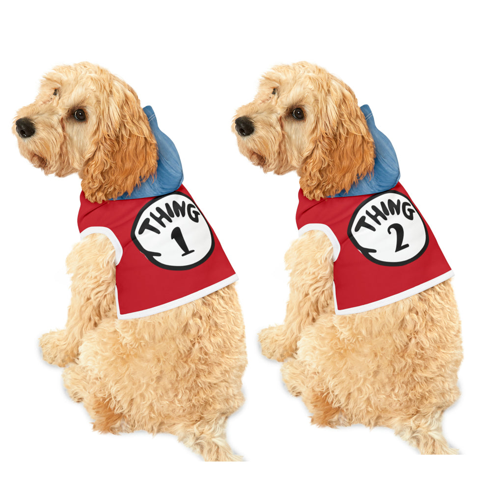 Thing 1 and Thing 2 Dog Halloween Costumes Pet Costume Cat Costume Eleven Thirteen Ent