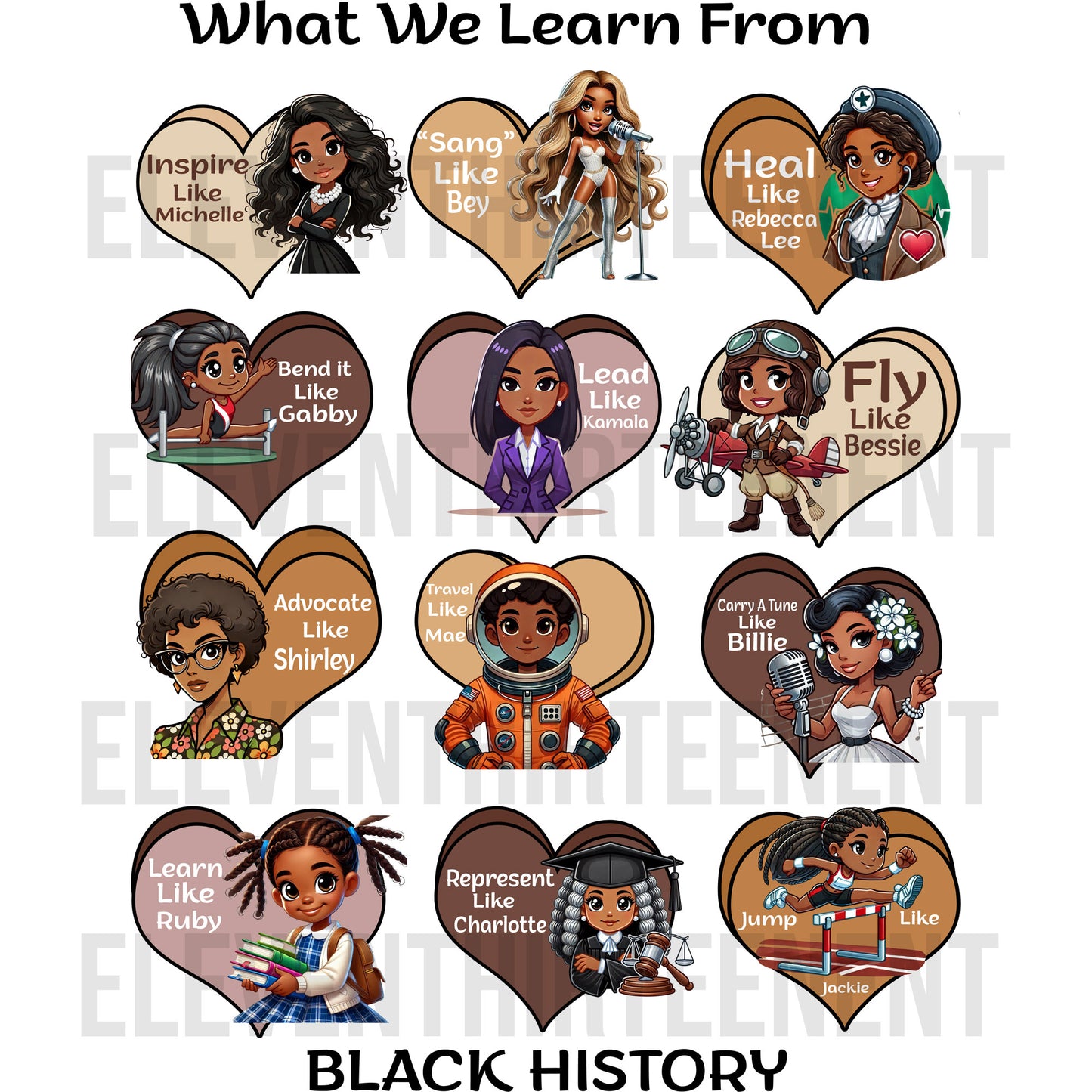What We Learned From Black History Month Toddler and Youth Kids Heavy Cotton Tee