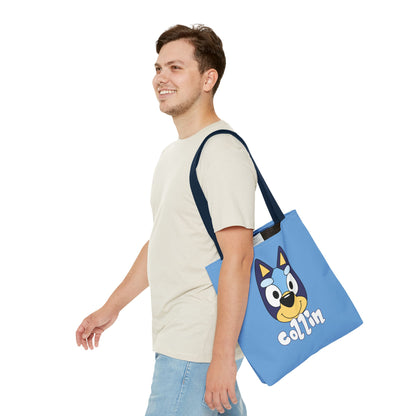 Bluey Inspired Personalized Trick or Treat Tote Bag