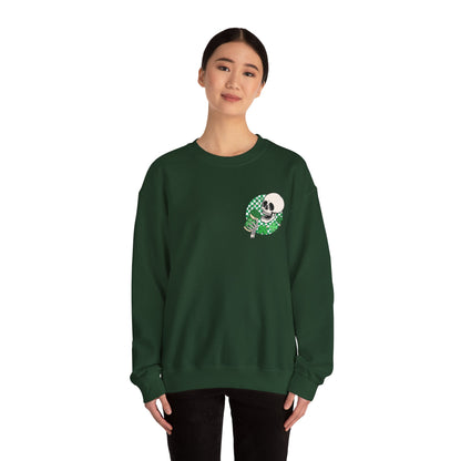 St Patrick's Day Sweatshirt, Saint Paddy's Day Shirt, Lucky Sweatshirt, Skull Sweatshirt , Skeleton, Shamrock Shirt