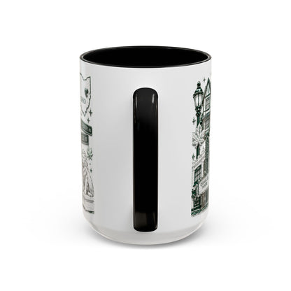 Cleveland Heights Coffee Mug Sample — City Landmark Illustration Accent Mug (11/15oz)