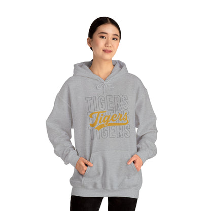 Tigers Script Hoodie — Vintage Retro Sports Team Sweatshirt