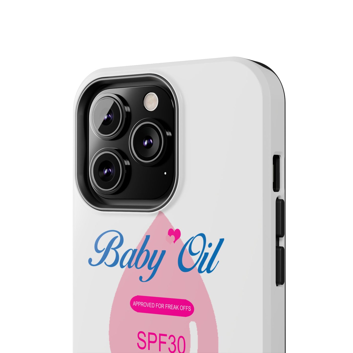 Funny Baby Oil Tough iPhone and Samsung Cases