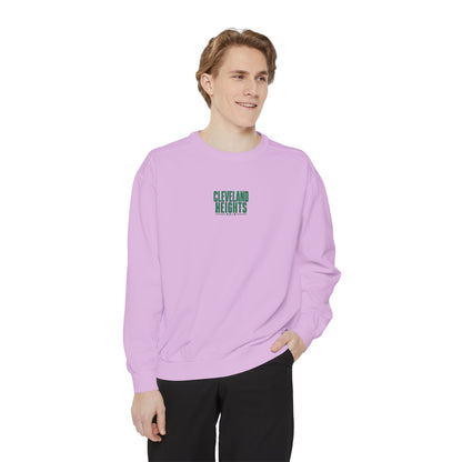 Cleveland Heights Green Script Embroidered Comfort Colors Sweatshirt