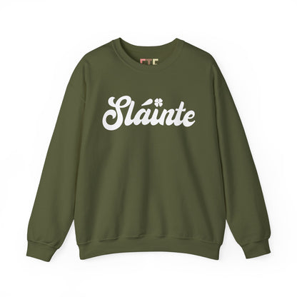 Slainte Sweatshirt, St. Patrick's Day Sweatshirt, Saint Paddy's Day Shirt, Cheers Sweatshirt For Women Men, Retro Gift