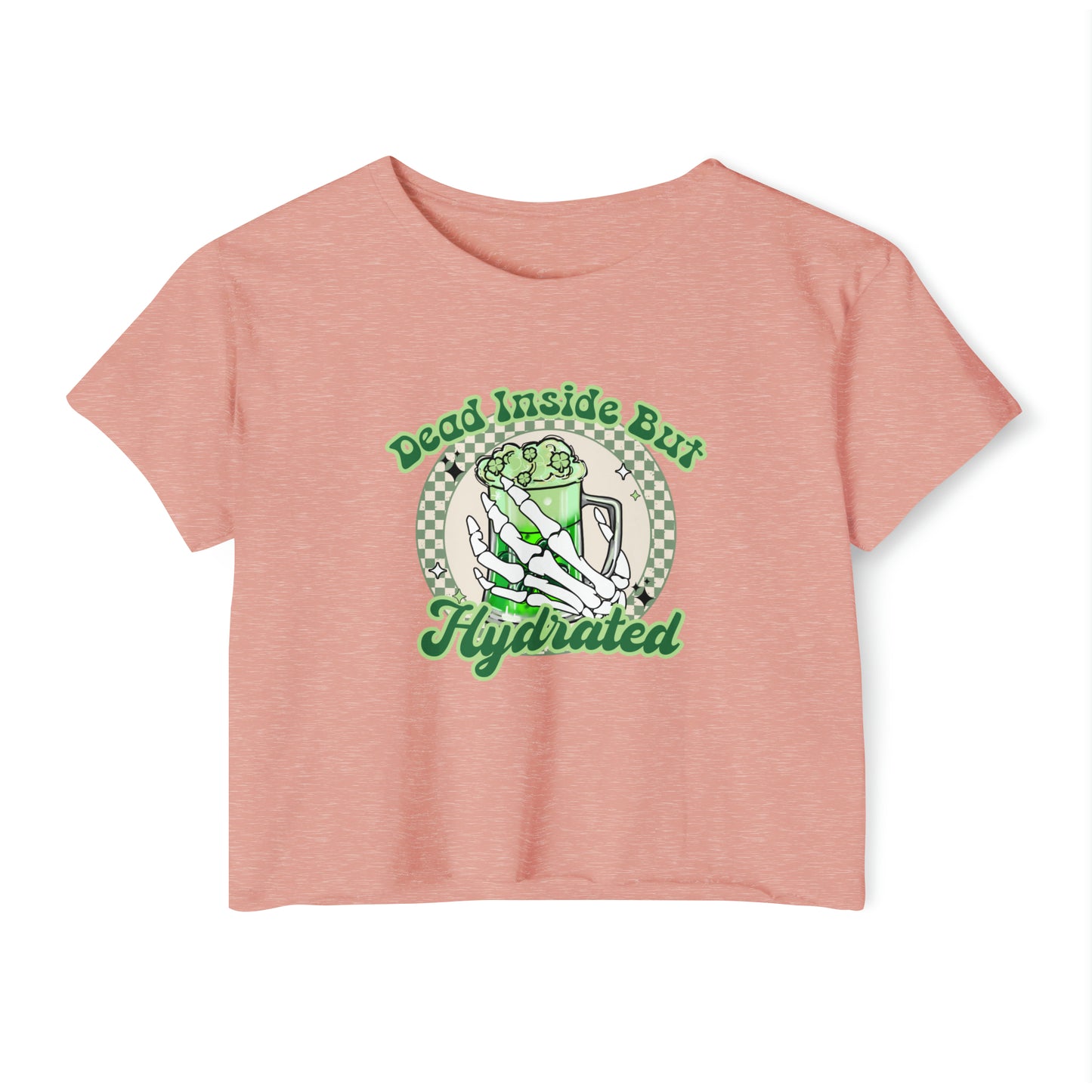 St. Patrick's Day Crop Top, Irish Baby Tee, Hydrated T-Shirt, St Paddy's Day Drinking Top, St Patricks Day Shirt For women