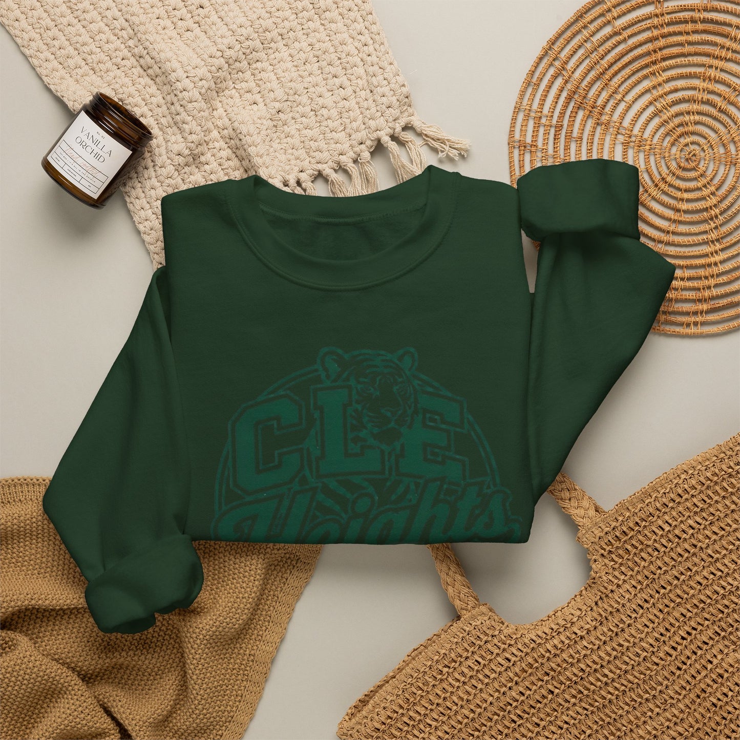 CLE Heights Tiger Crewneck Sweatshirt