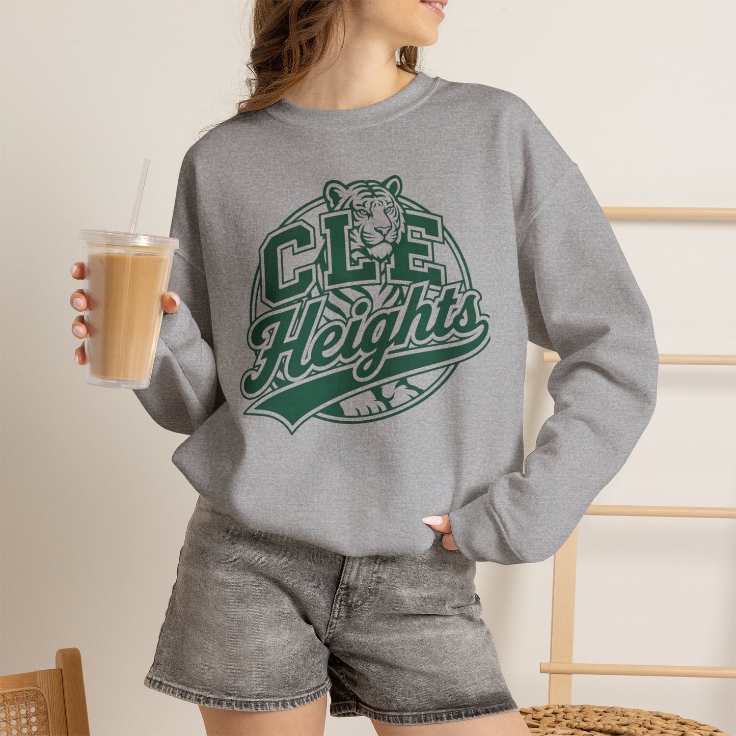 CLE Heights Tiger Crewneck Sweatshirt
