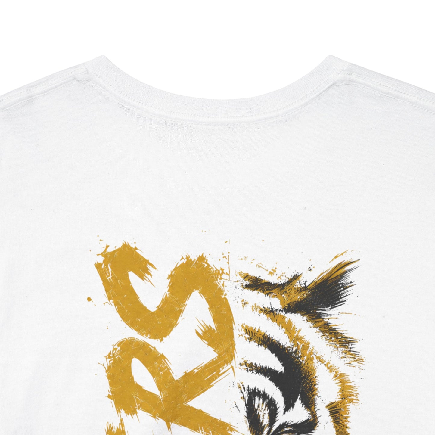 T-Shirt — 'TIGERS' Vertical Tiger Eye Graphic Back Print