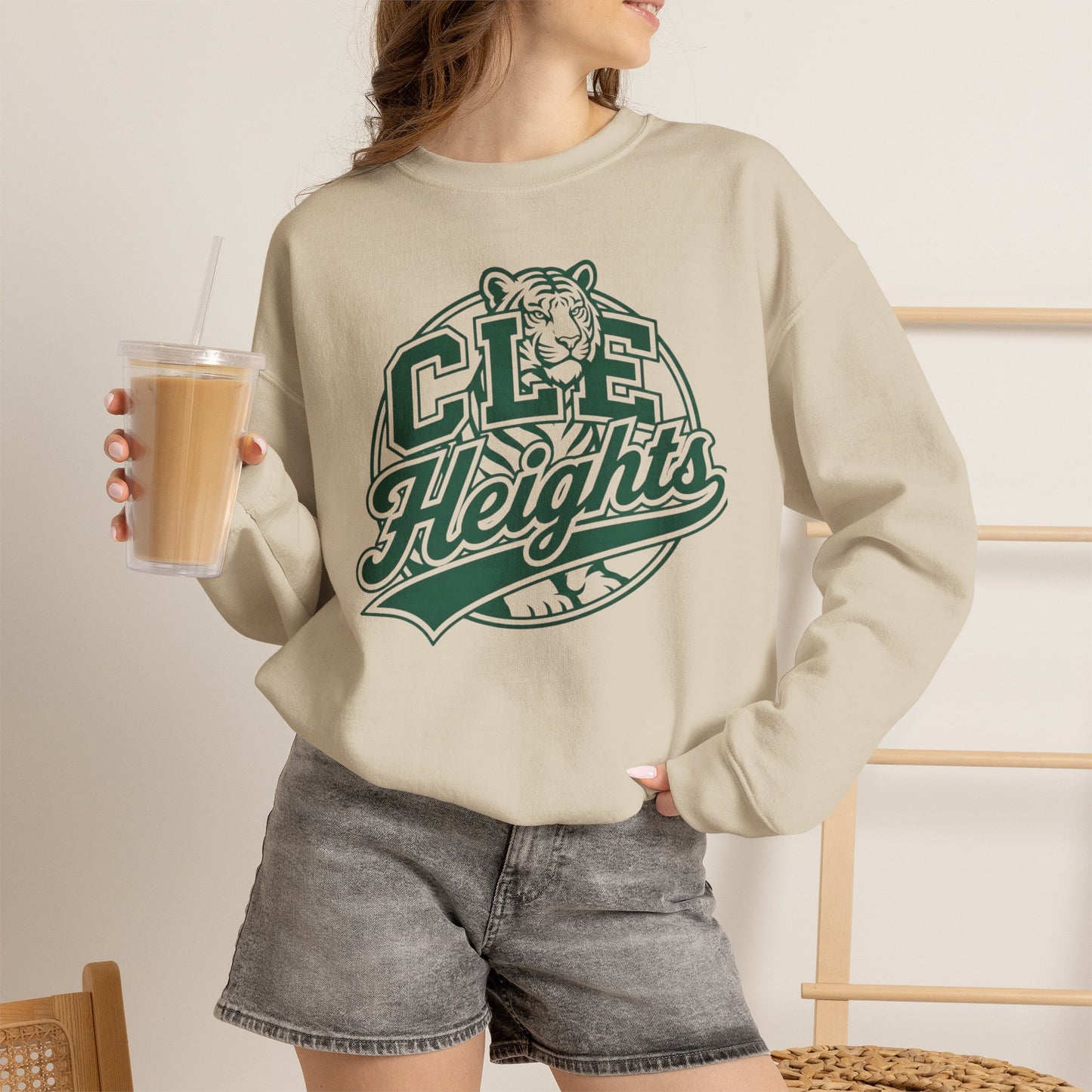 CLE Heights Tiger Crewneck Sweatshirt