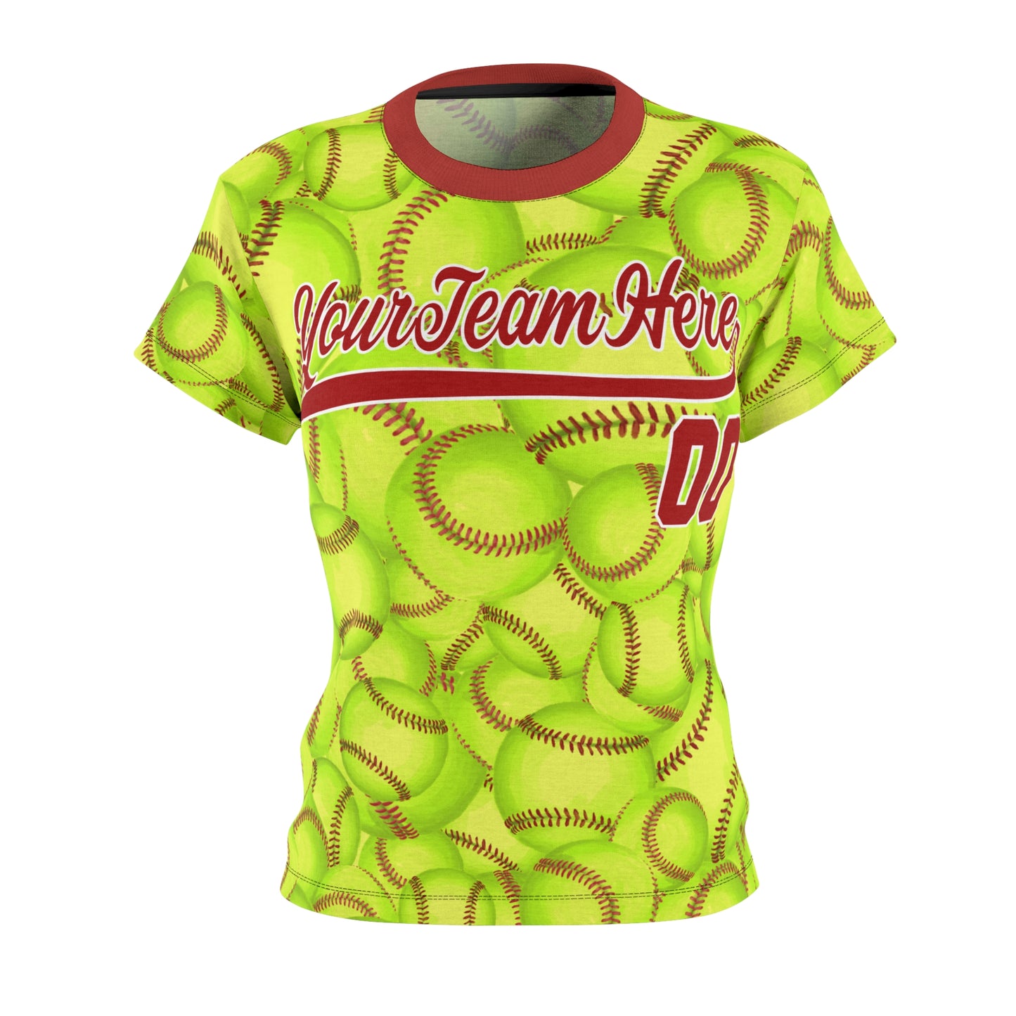 Custom Softball Shirts Women - Softball Pattern