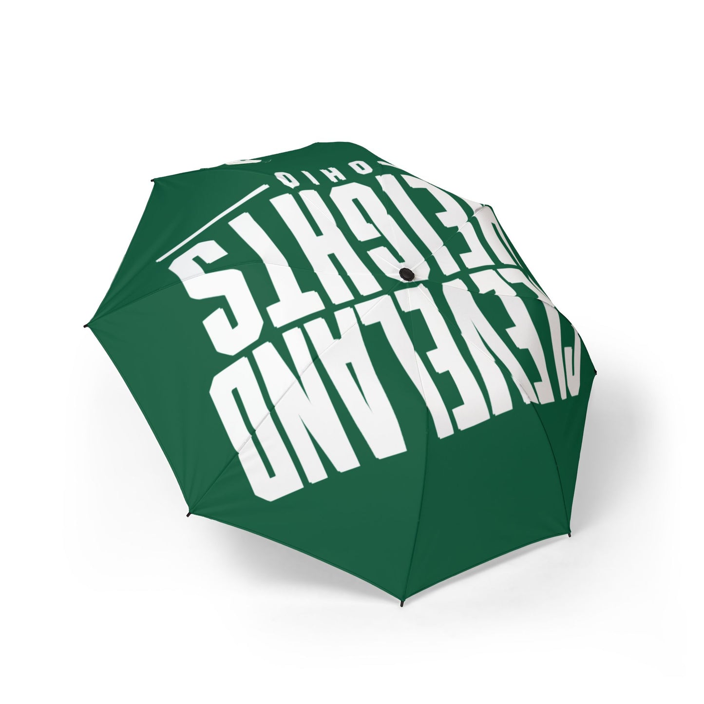 Cleveland Heights Green Logo Foldable Umbrella — Compact Semi-Automatic Rain Shield