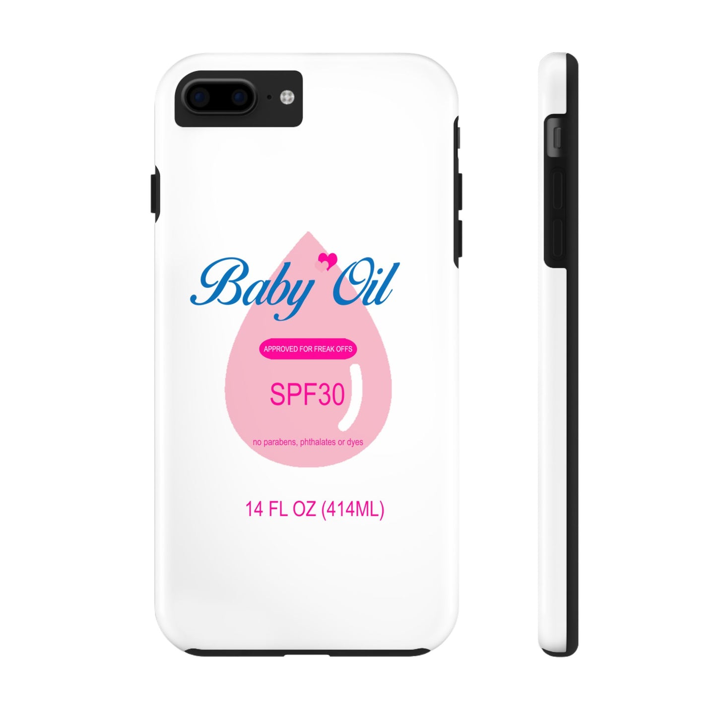 Funny Baby Oil Tough iPhone and Samsung Cases