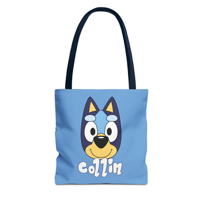 Bluey Inspired Personalized Trick or Treat Tote Bag