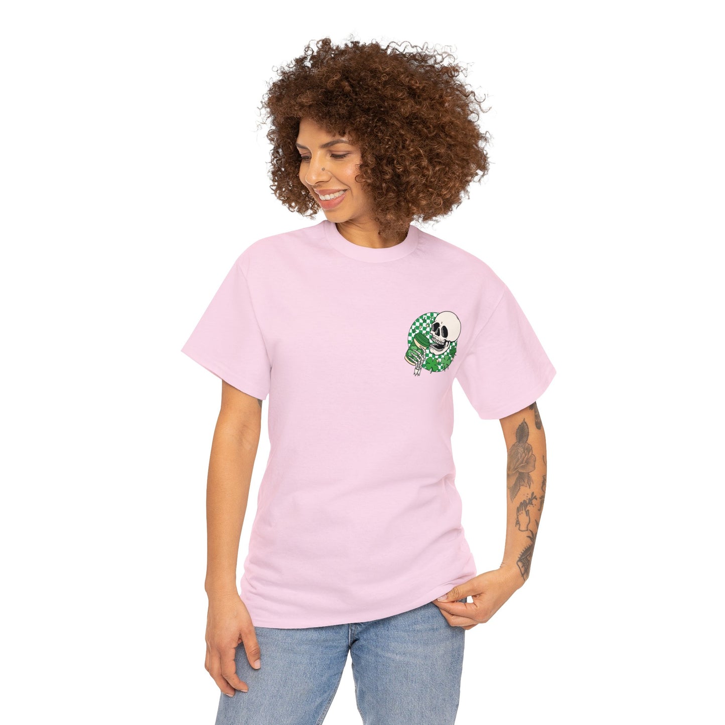 Dead Inside St. Patrick's Day Tik Tok Test Unisex Heavy Cotton Tee