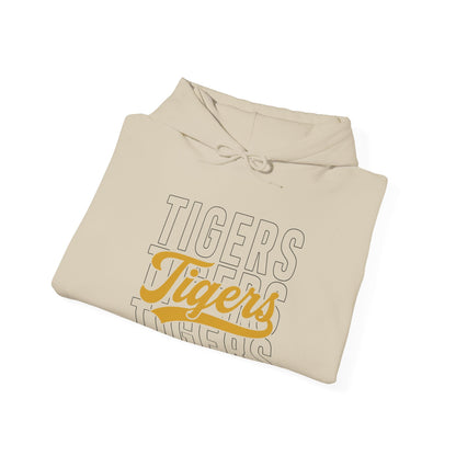 Tigers Script Hoodie — Vintage Retro Sports Team Sweatshirt
