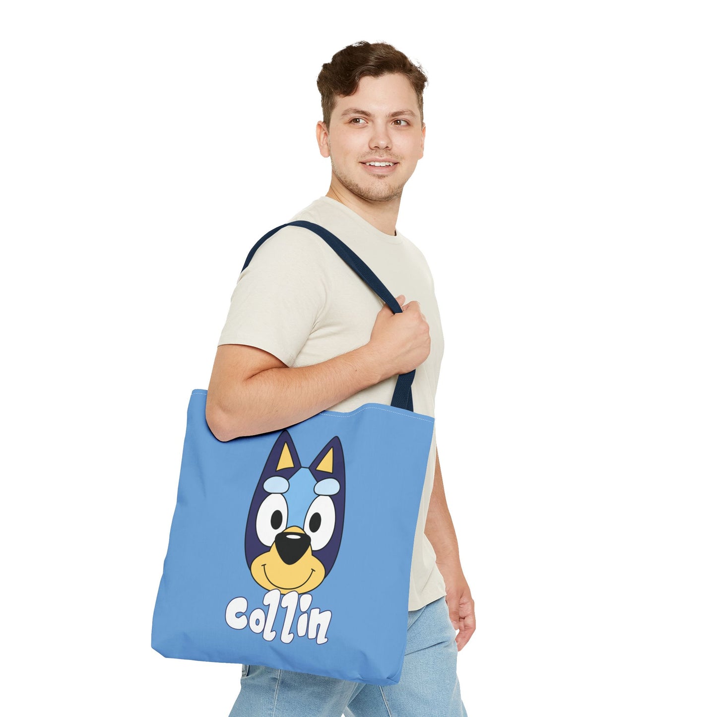 Bluey Inspired Personalized Trick or Treat Tote Bag