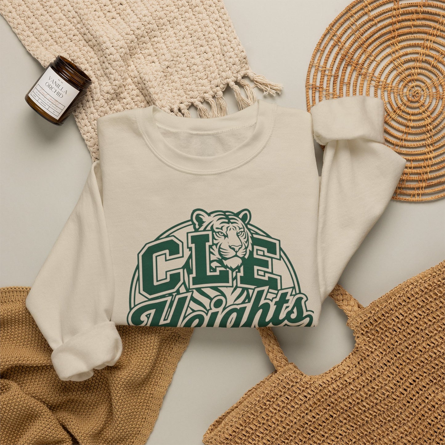 CLE Heights Tiger Crewneck Sweatshirt