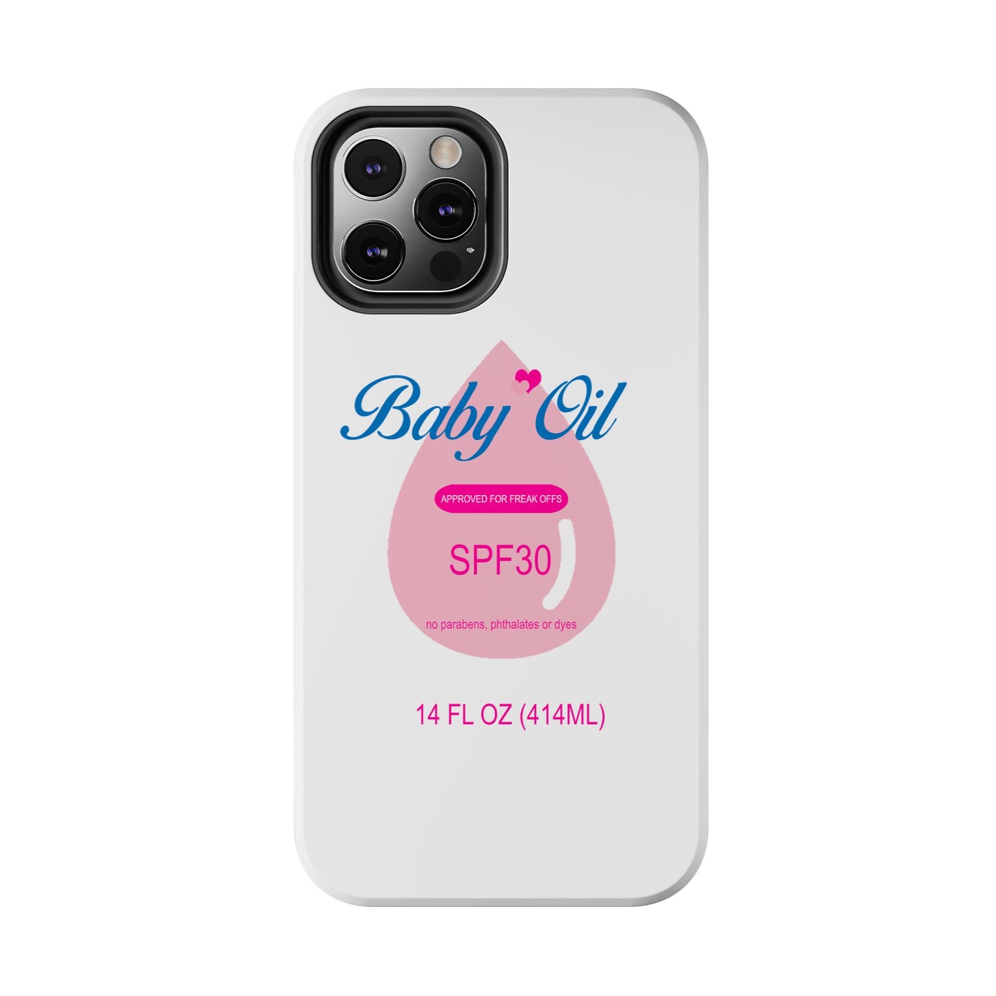 Funny Baby Oil Tough iPhone and Samsung Cases