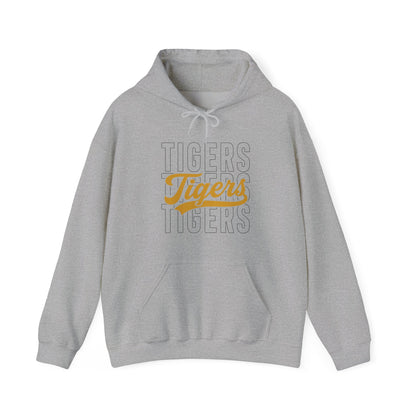 Tigers Script Hoodie — Vintage Retro Sports Team Sweatshirt