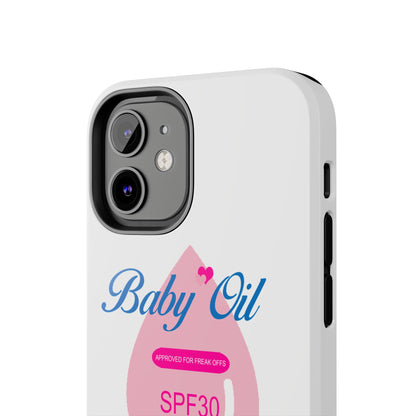 Funny Baby Oil Tough iPhone and Samsung Cases