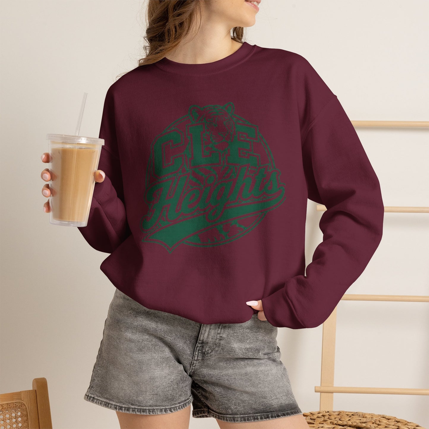 CLE Heights Tiger Crewneck Sweatshirt