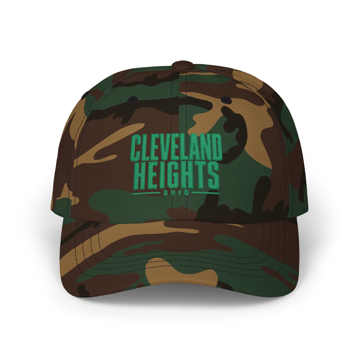 Cleveland Heights Dad Cap — Embroidered Classic Adjustable City Baseball Hat