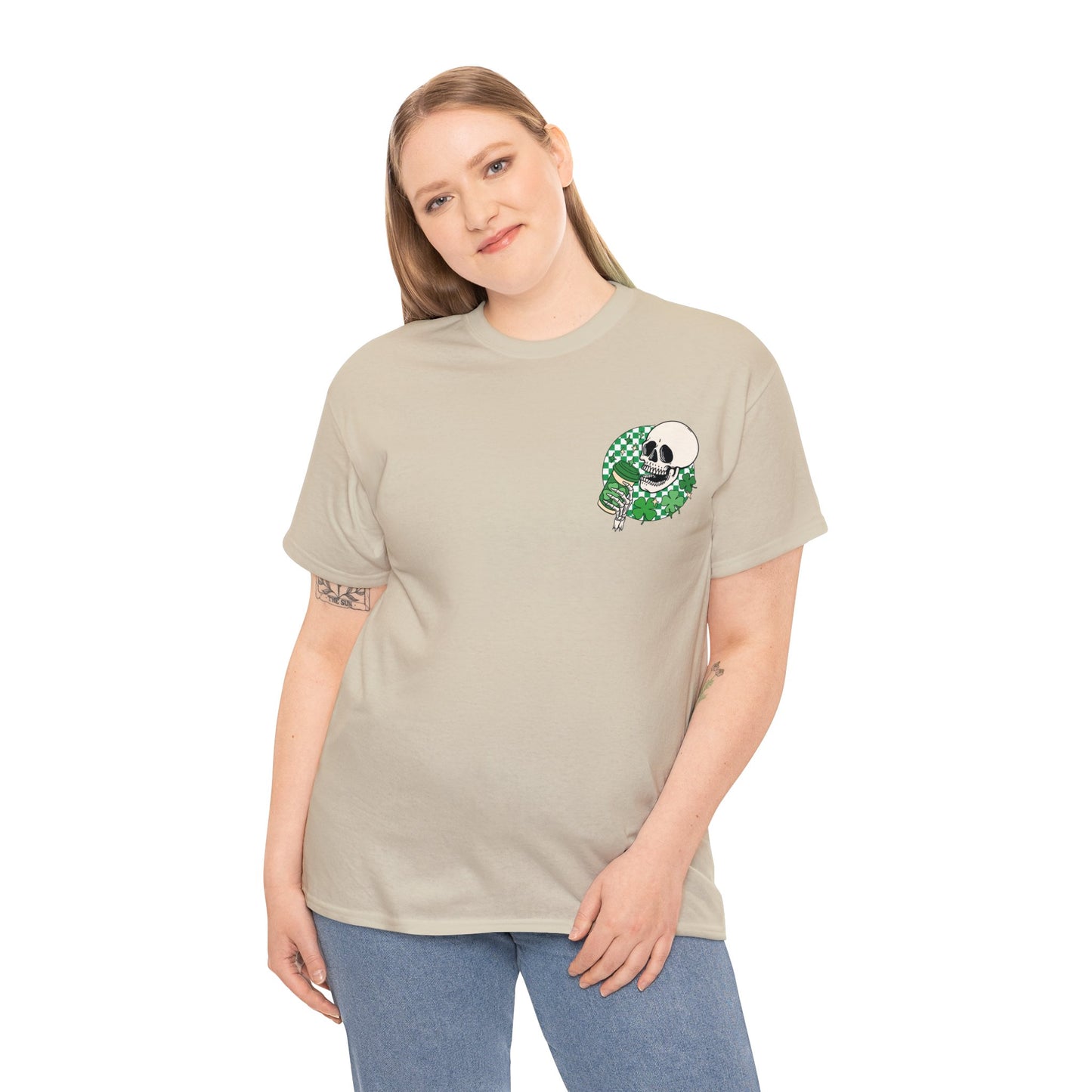 Dead Inside St. Patrick's Day Tik Tok Test Unisex Heavy Cotton Tee