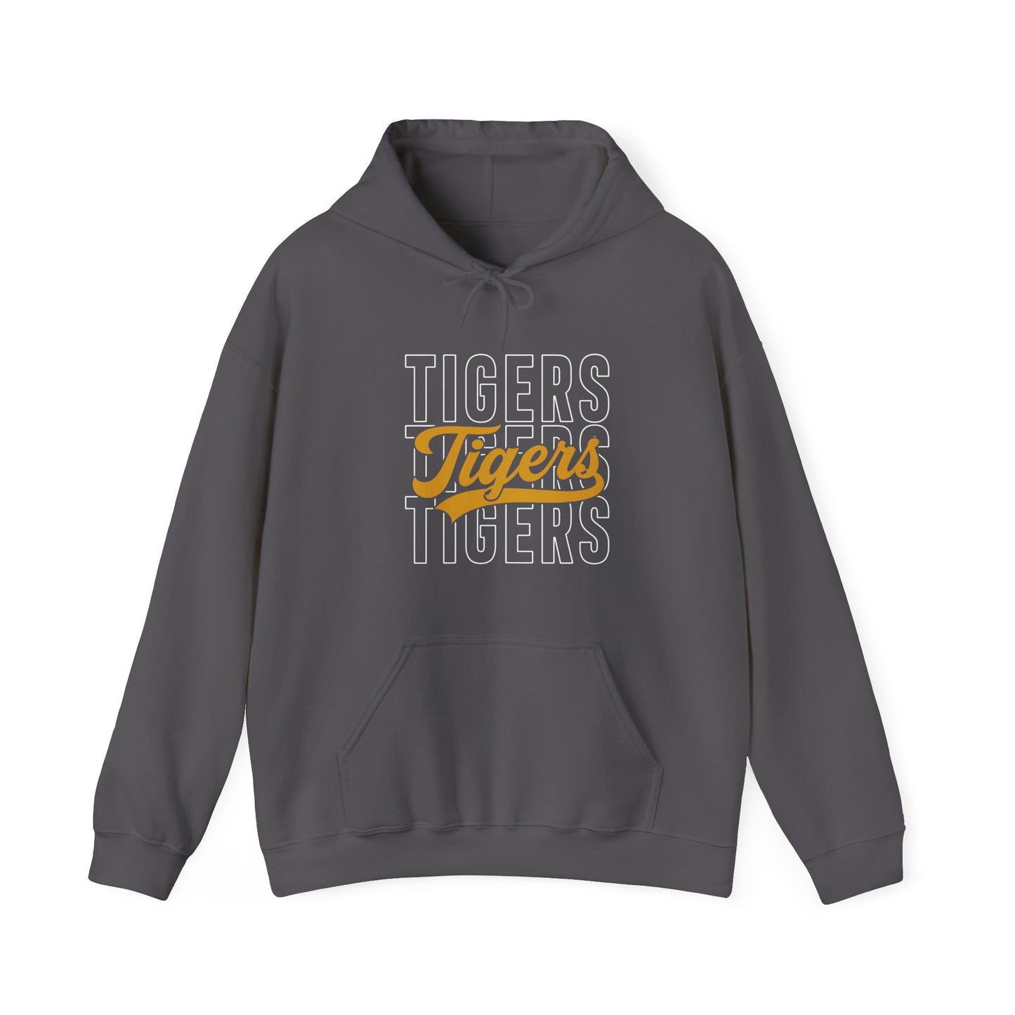 Tigers Script Hoodie — Vintage Retro Sports Team Sweatshirt