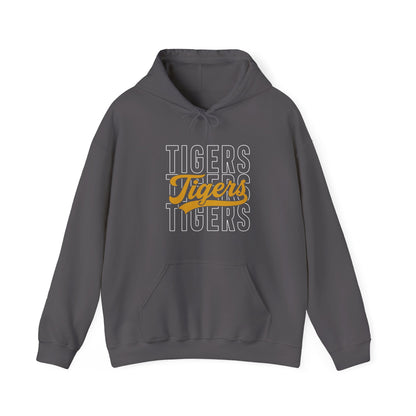 Tigers Script Hoodie — Vintage Retro Sports Team Sweatshirt