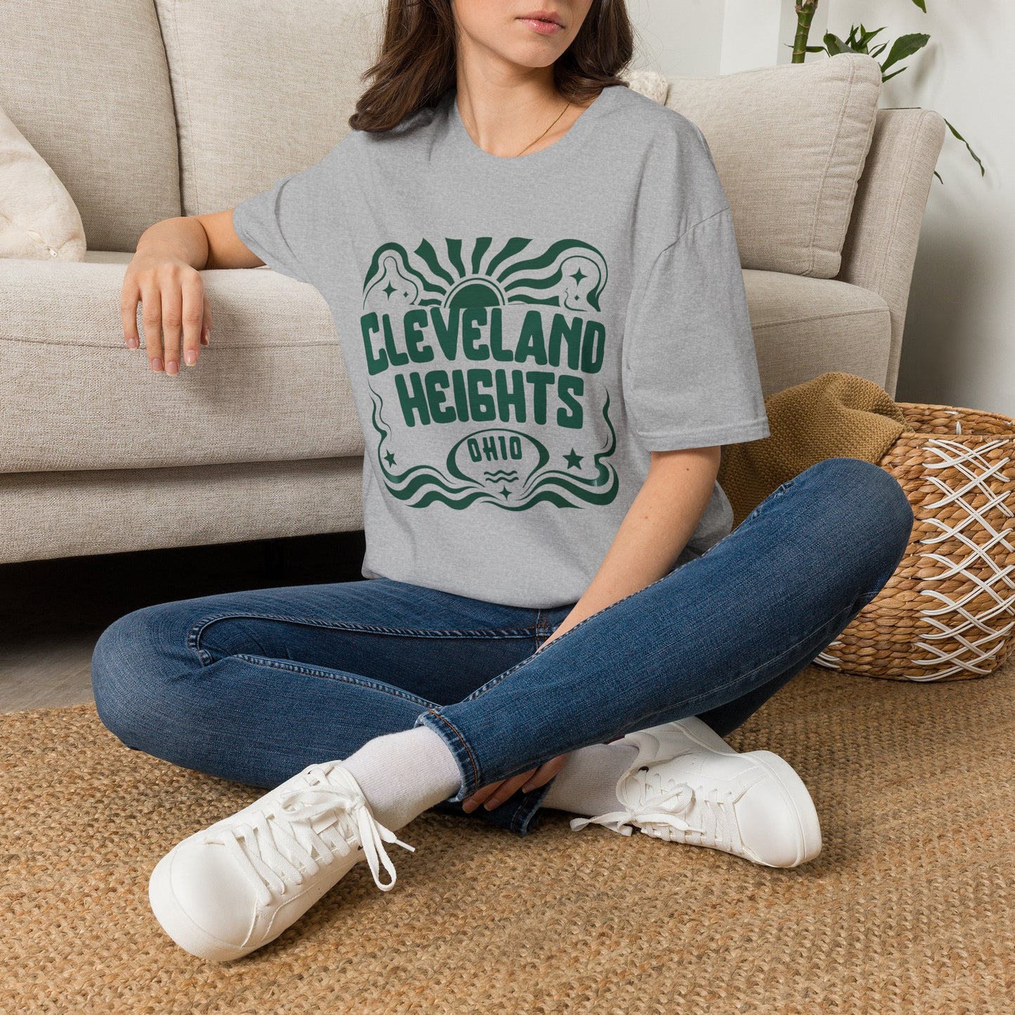 Cleveland Heights T-Shirt — Retro Sunwave City Graphic Tee