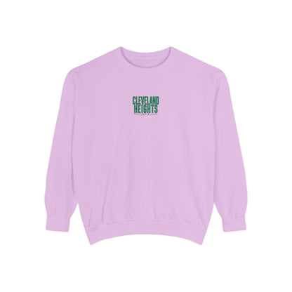 Cleveland Heights Green Script Embroidered Comfort Colors Sweatshirt