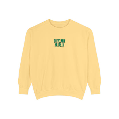 Cleveland Heights Green Script Embroidered Comfort Colors Sweatshirt
