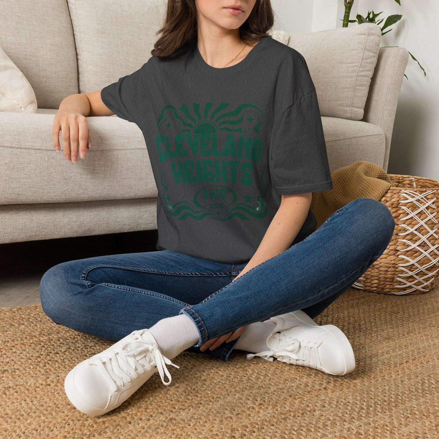 Cleveland Heights T-Shirt — Retro Sunwave City Graphic Tee