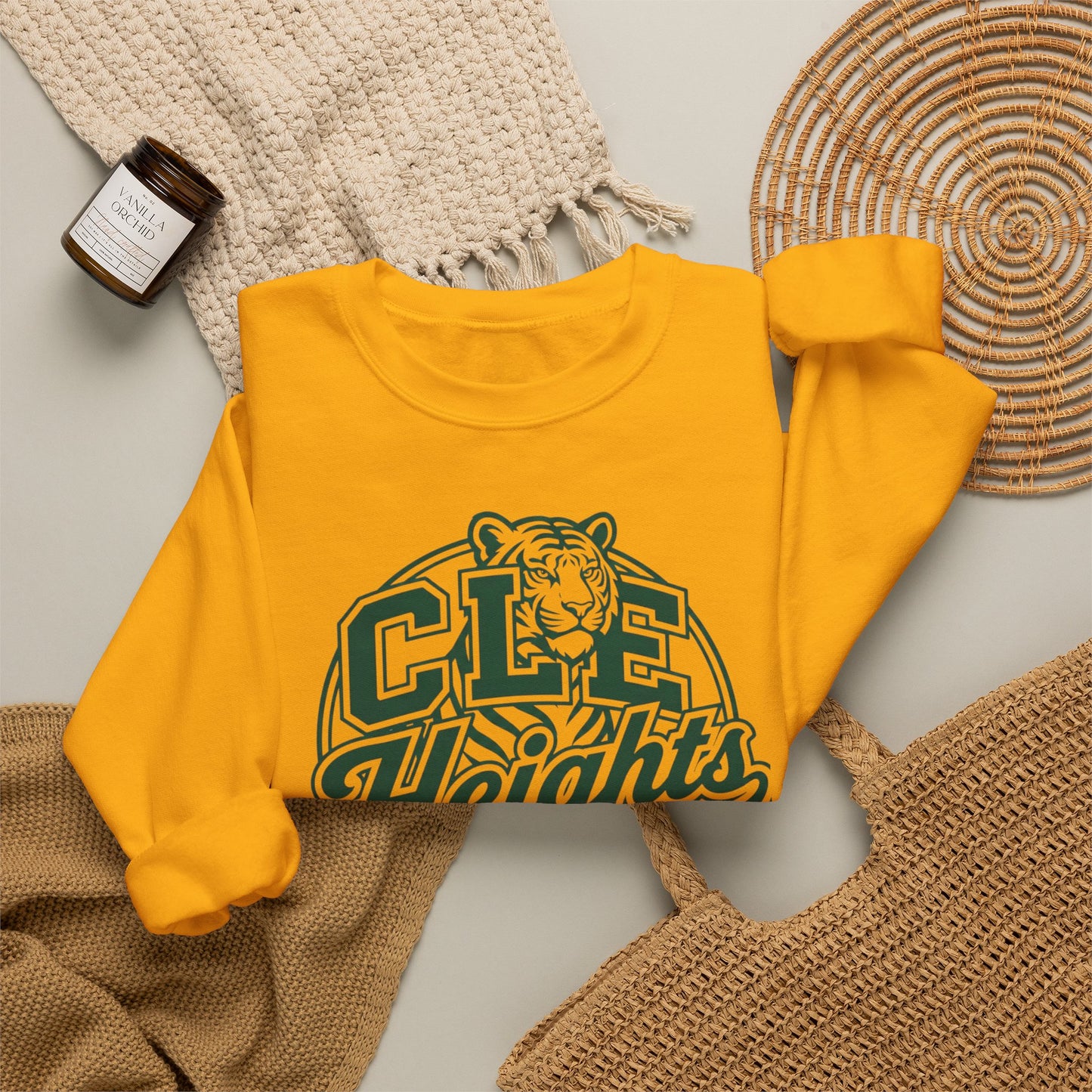 CLE Heights Tiger Crewneck Sweatshirt