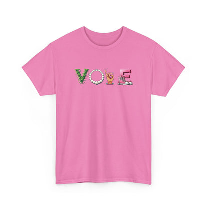 Vote Pink and Green Kamala Harris Presidential Election Shirt 2024