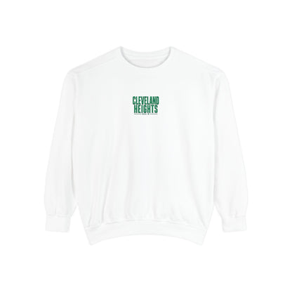Cleveland Heights Green Script Embroidered Comfort Colors Sweatshirt