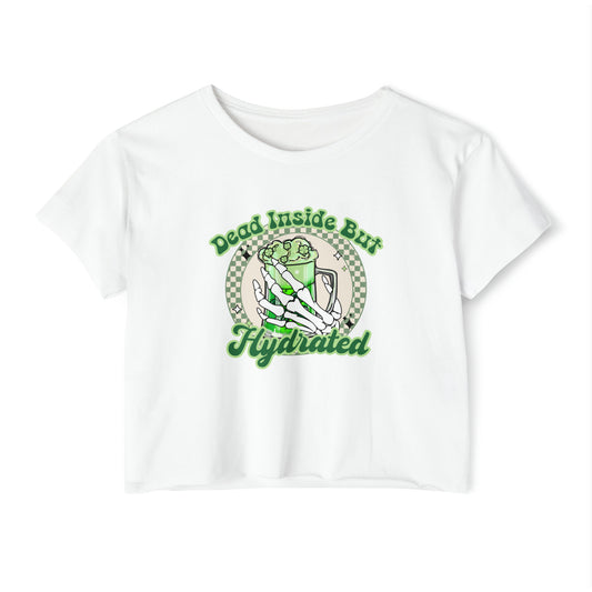 St. Patrick's Day Crop Top, Irish Baby Tee, Hydrated T-Shirt, St Paddy's Day Drinking Top, St Patricks Day Shirt For women