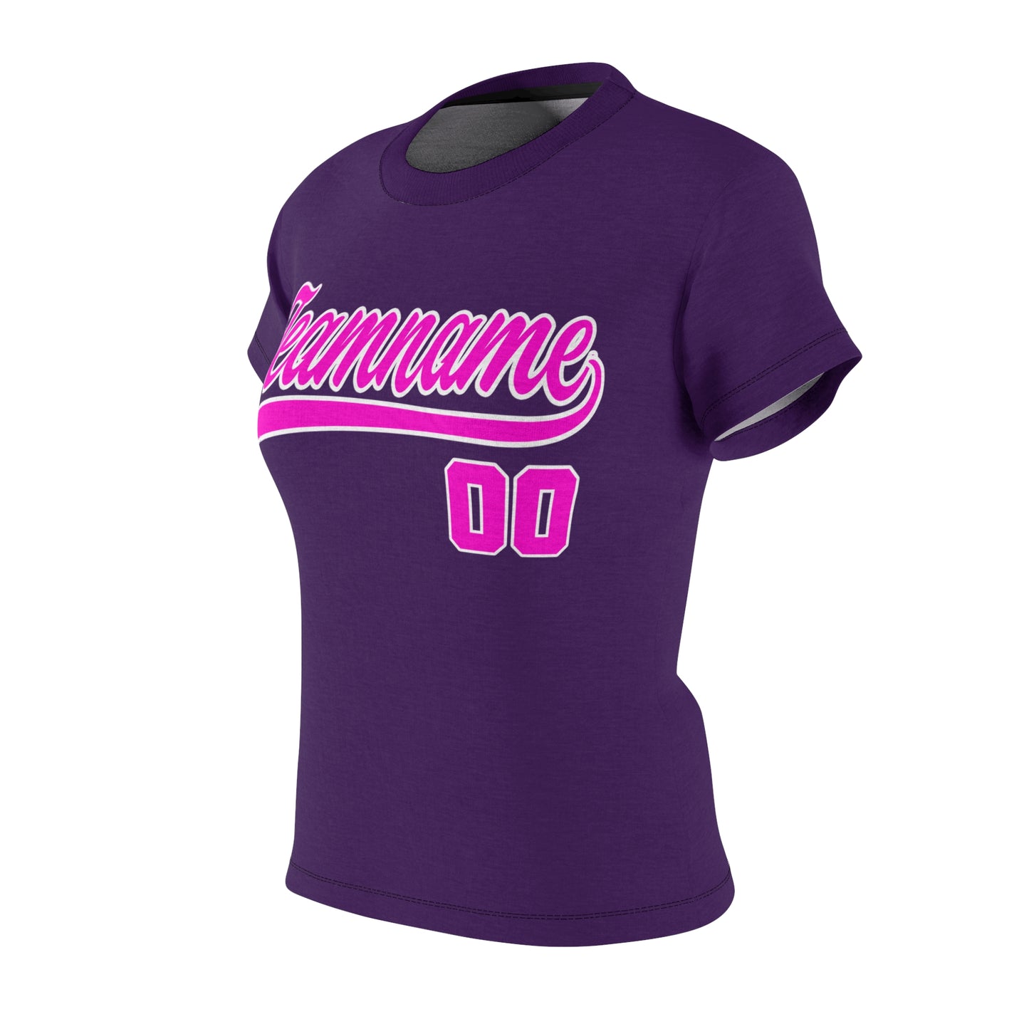 Custom Softball Shirts Women - Purple and Hot Pink