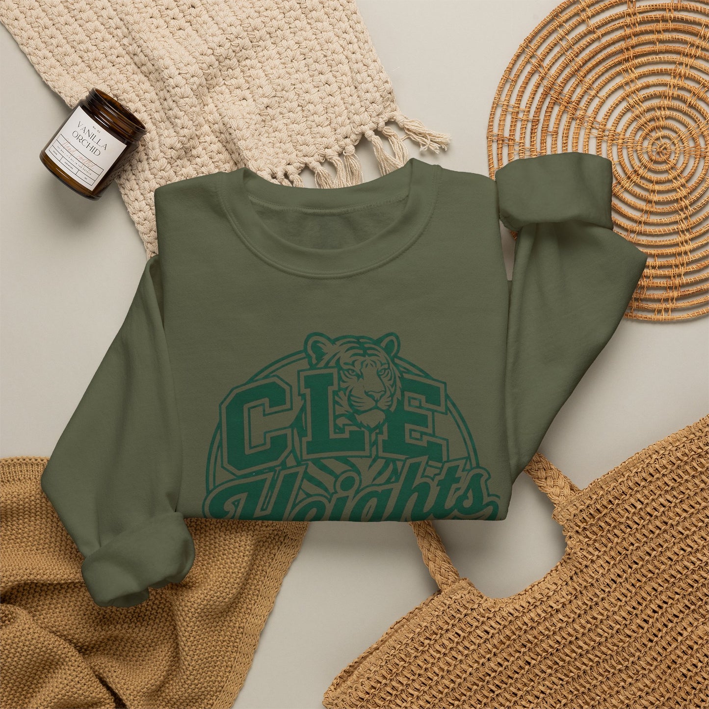 CLE Heights Tiger Crewneck Sweatshirt