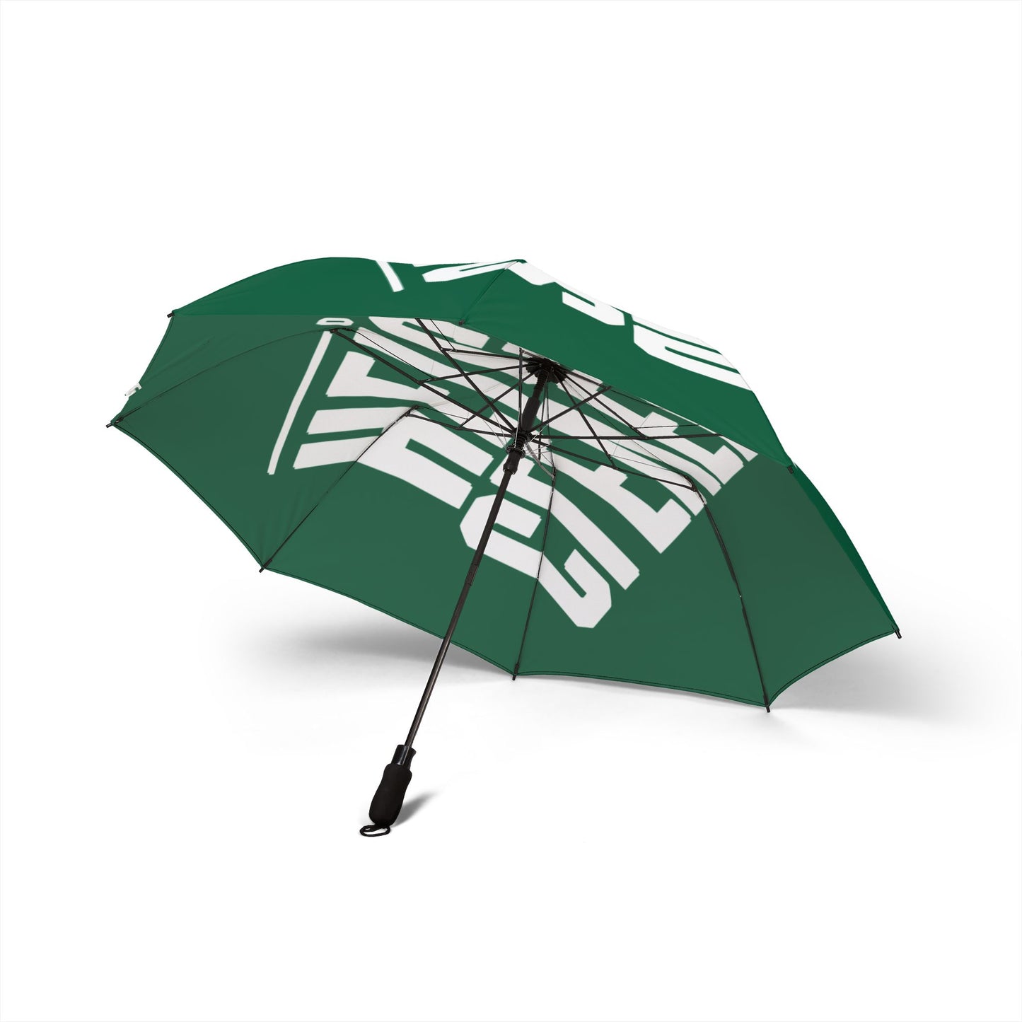 Cleveland Heights Green Logo Foldable Umbrella — Compact Semi-Automatic Rain Shield