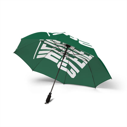Cleveland Heights Green Logo Foldable Umbrella — Compact Semi-Automatic Rain Shield