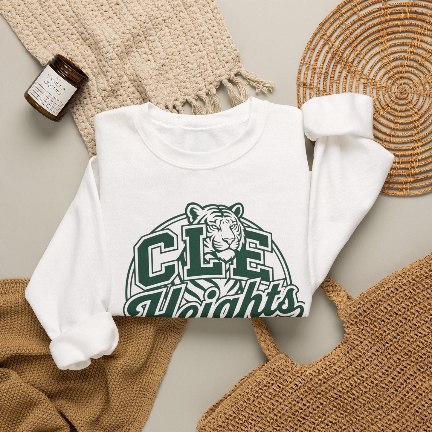CLE Heights Tiger Crewneck Sweatshirt