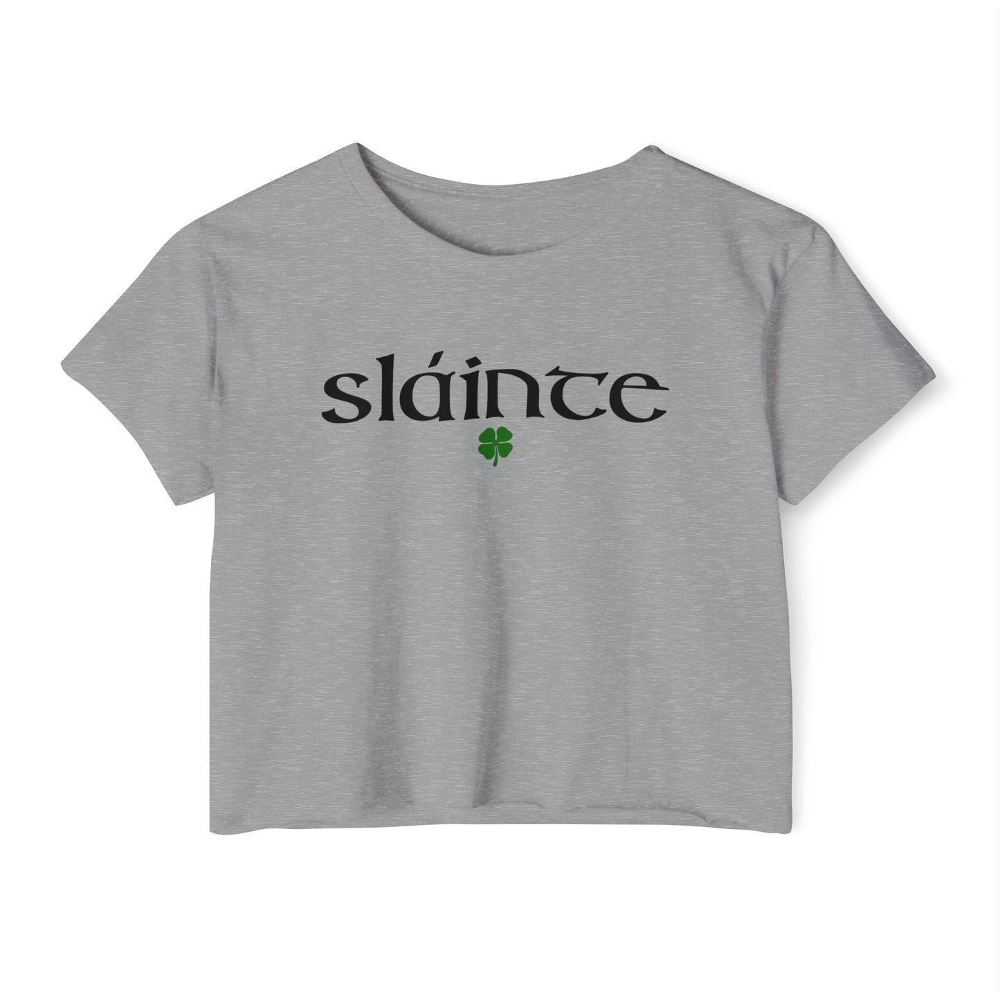 Slainte St. Patricks Day Crop Top Women