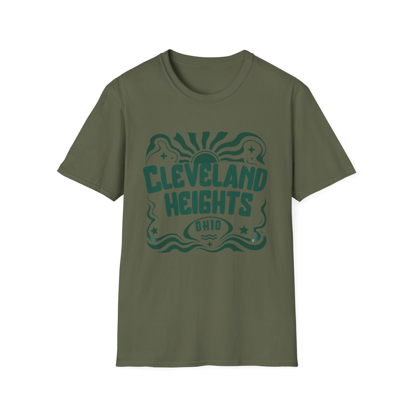 Cleveland Heights T-Shirt — Retro Sunwave City Graphic Tee