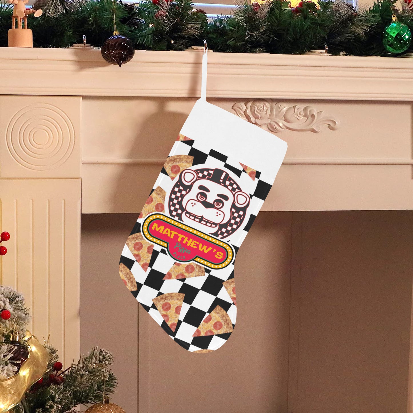 Five Nights At Freddy's Personalized Pizza Stocking for Kids